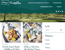 Tablet Screenshot of kneippblog.com